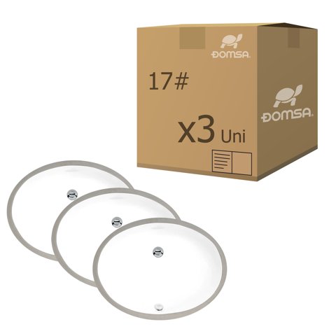 Domsa - Pack 3 Lavamanos Bajo Cubierta 44X37X19 Cm