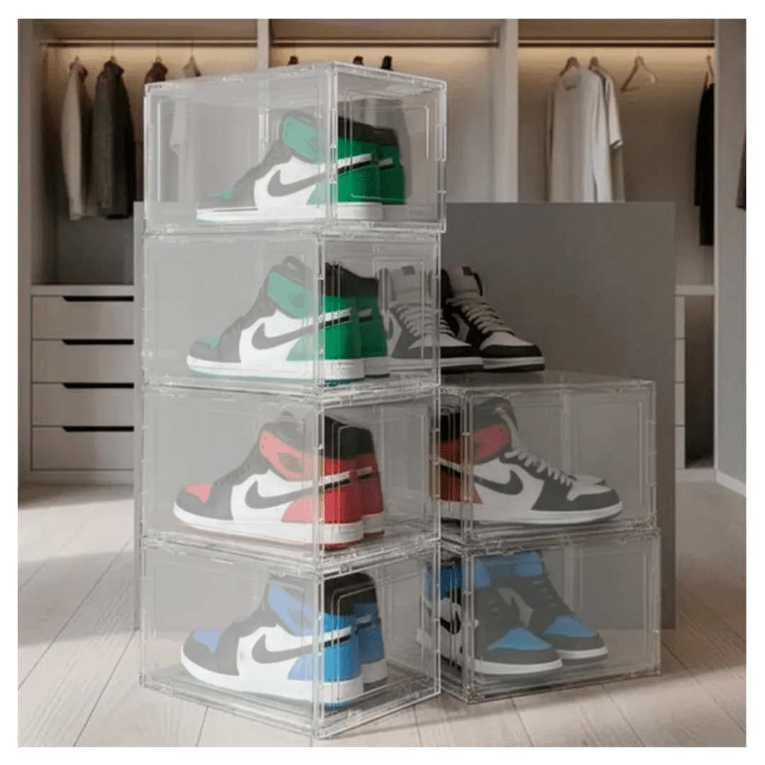 Homebrandt - Set 6 Cajas Mueble Zapatero Organizadores De Zapato Multiuso