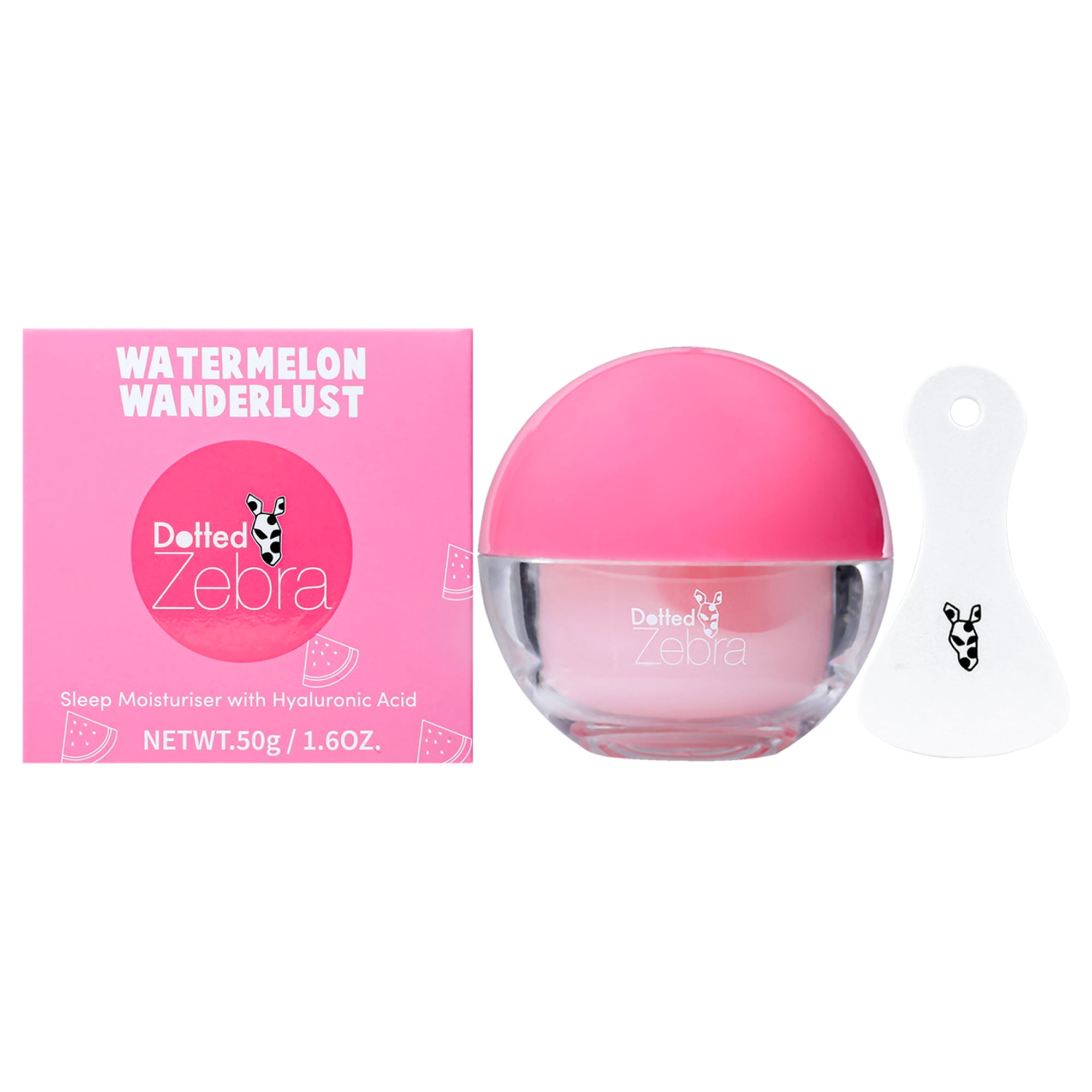 Dotted Zebra - Crema Hidratante Para Dormir Watermelon Wanderlust De Para Mujeres - 1.6 Oz De Crema Hidratante