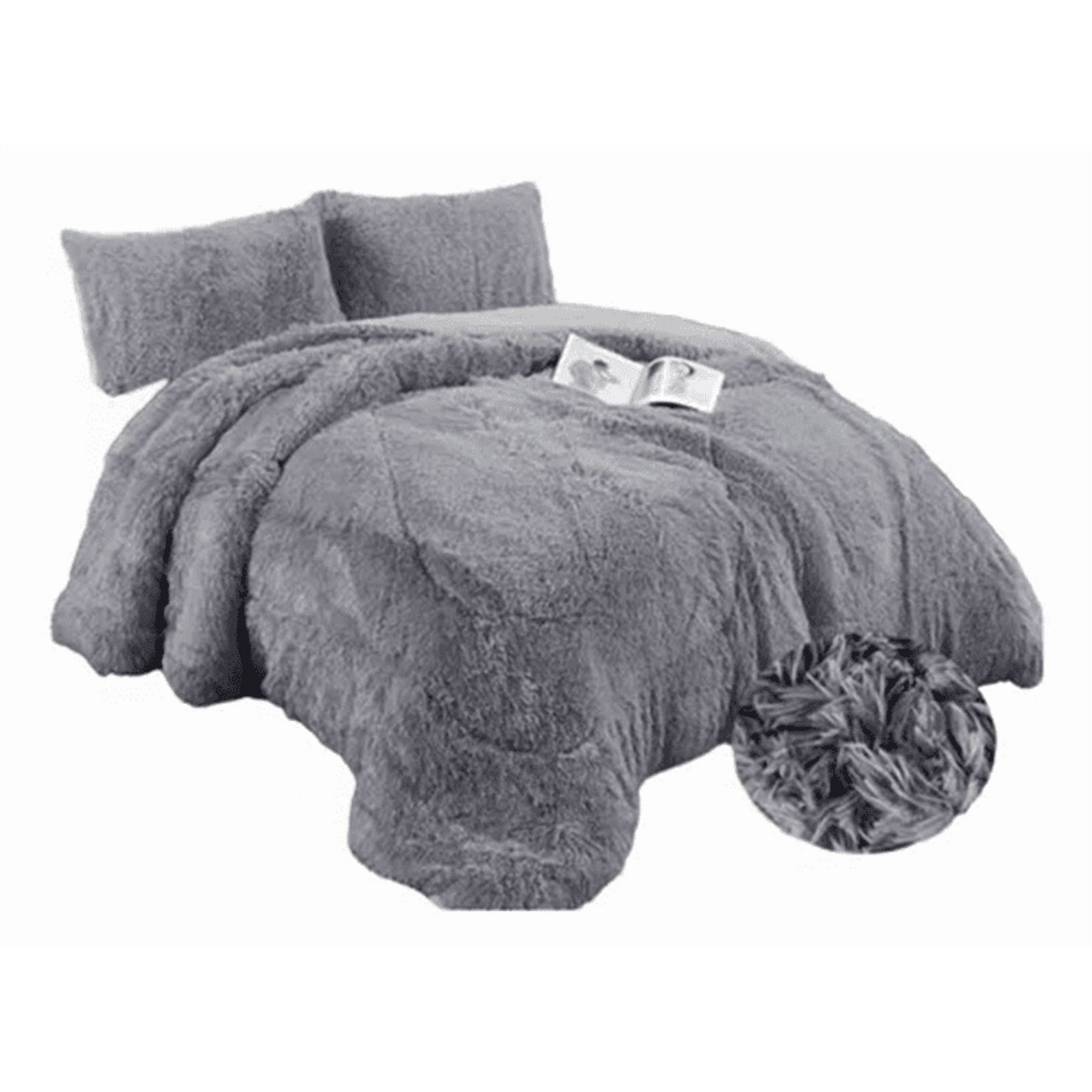 Genérico - Cobertor Peludo Chiporro 2 Plazas + Fundas Lisos