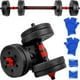 thumbnail image 1 of Set de Mancuernas Ajustables 15kg 8 Pesas Barra Recta 2 En 1 Color Negro, 1 of 3
