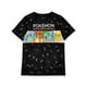 thumbnail image 1 of Camiseta Pokémon para niños de 9 a 10 años | Verde/Negro | Pikachu Squirtle Bulbasaur Charmander, 1 of 3