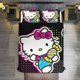 thumbnail image 1 of Hello Kitty Candy 3 Pieces Duvet Cover Set Full Size Super Soft Fade Resistant Microfiber, 1 of 4