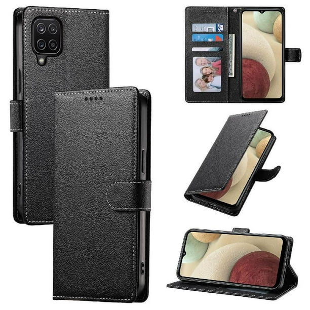 Funda para FOXDOCK Samsung Galaxy M12– Cuero Premium, 3 ranuras para tarjetas, Protección contra impactos