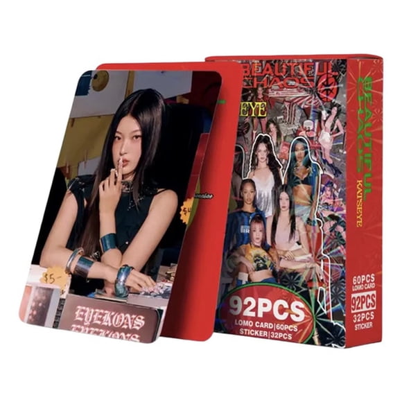 Set Lomo Cards Katseye 92pcs Beautiful Chaos Kpop Fans Katseye Kpop Beautiful Chaos