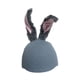 thumbnail image 2 of Cubierta para casco de esquí de nieve, gorro tejido, decoración suave para mujeres y hombres, Orejas de conejo creativas y cálidas, decoración para ca Gris, 2 of 5