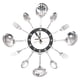 thumbnail image 1 of Cubiertos Creativos, Reloj De Pared, Cubiertos, Utensilios De Cocina, Cuchara, Tenedor Para Decoración Artística, 1 of 5