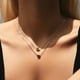 thumbnail image 2 of Colgante con colgante de corazón de plata de ley, 2 of 6