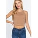 thumbnail image 1 of Saronite Top Corto Básico de Tirantes con Cuello Halter, Color Marrón Madera (para Mujer), 1 of 4