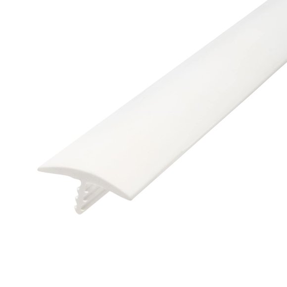 T Molding Outwater Industries, 25 pies, blanco para paneles de 3/4 pulgadas