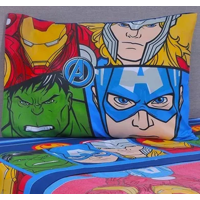 Genérico - Juego Sabanas Infantil Disney Marvel 1.5 Plaza Color Avengers