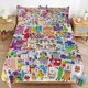 thumbnail image 1 of Number Block Bedding Set Duvet Cover Comfortable and Lightweight Cartoon Bedding 3 Piece Bed Set, 1 of 5