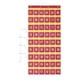 thumbnail image 1 of Cuadro De Bolsillo Para Colgar En La Puerta Del Aula, 54 Rejillas, Bolsa De Almacenamiento Para Teléfonos Móviles, Color Rojo, 1 of 3