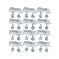 Bothyi - 12 Piezas Cerradura De Puerta Y Ventana Cerraduras De Puerta De Seguridad Dormitorio Mejoras Para El Hogar Oficina Doble Agujero