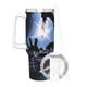 thumbnail image 3 of Giallo: Terror Thriller Vaso aislado de acero inoxidable con asa, diseño temático, regalo para familia, amigos y fans; incluye pajita y encaja en el portavasos estándar, 40 oz, 3 of 6