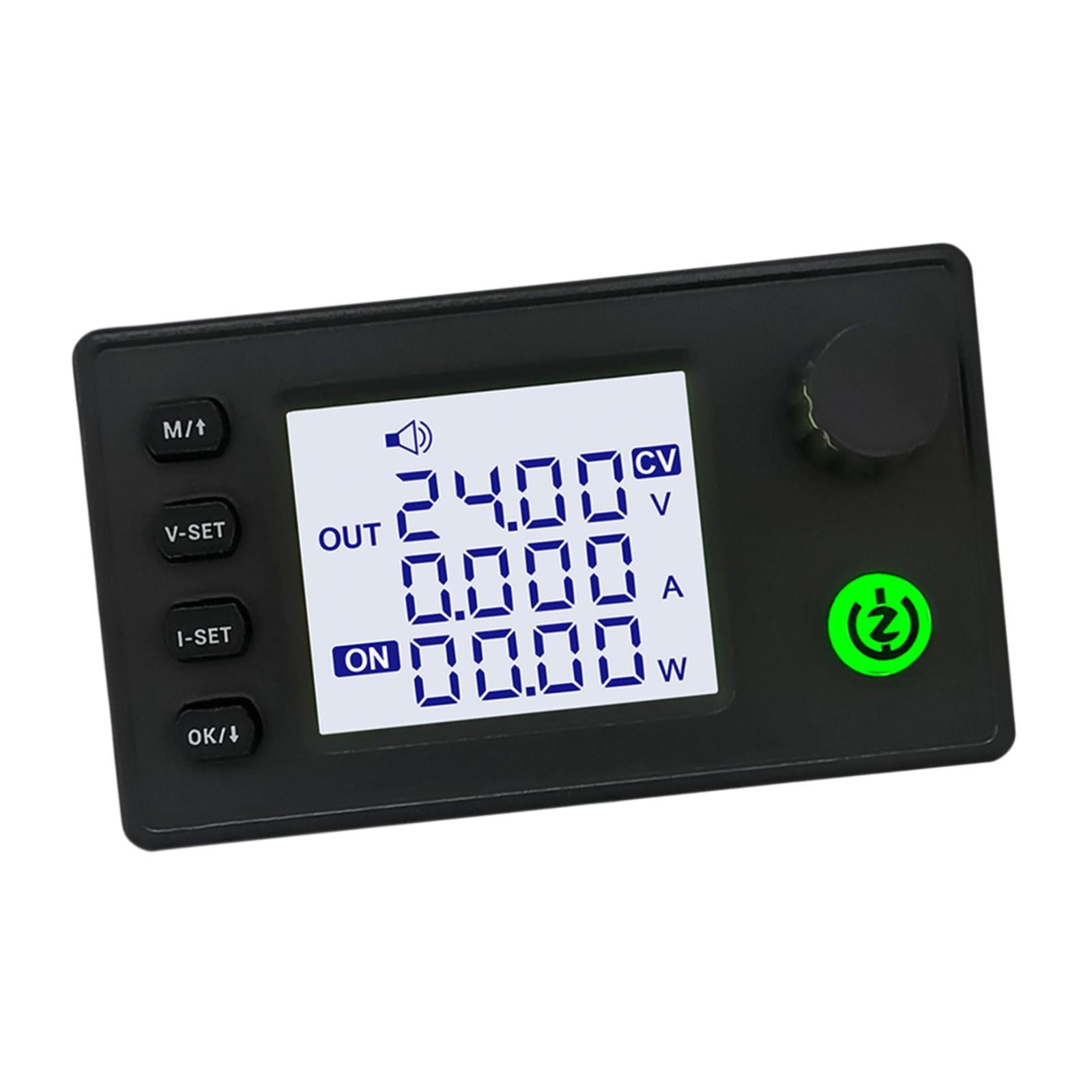 Magideal - Módulo De Fuente De Alimentación Reductor De Voltaje Dc Buck, Pantalla De 1,8 Pulgadas, Botón De Silicona Cv, Regulación De Voltaje De 5v, 6v, 12v Y 2 Normal