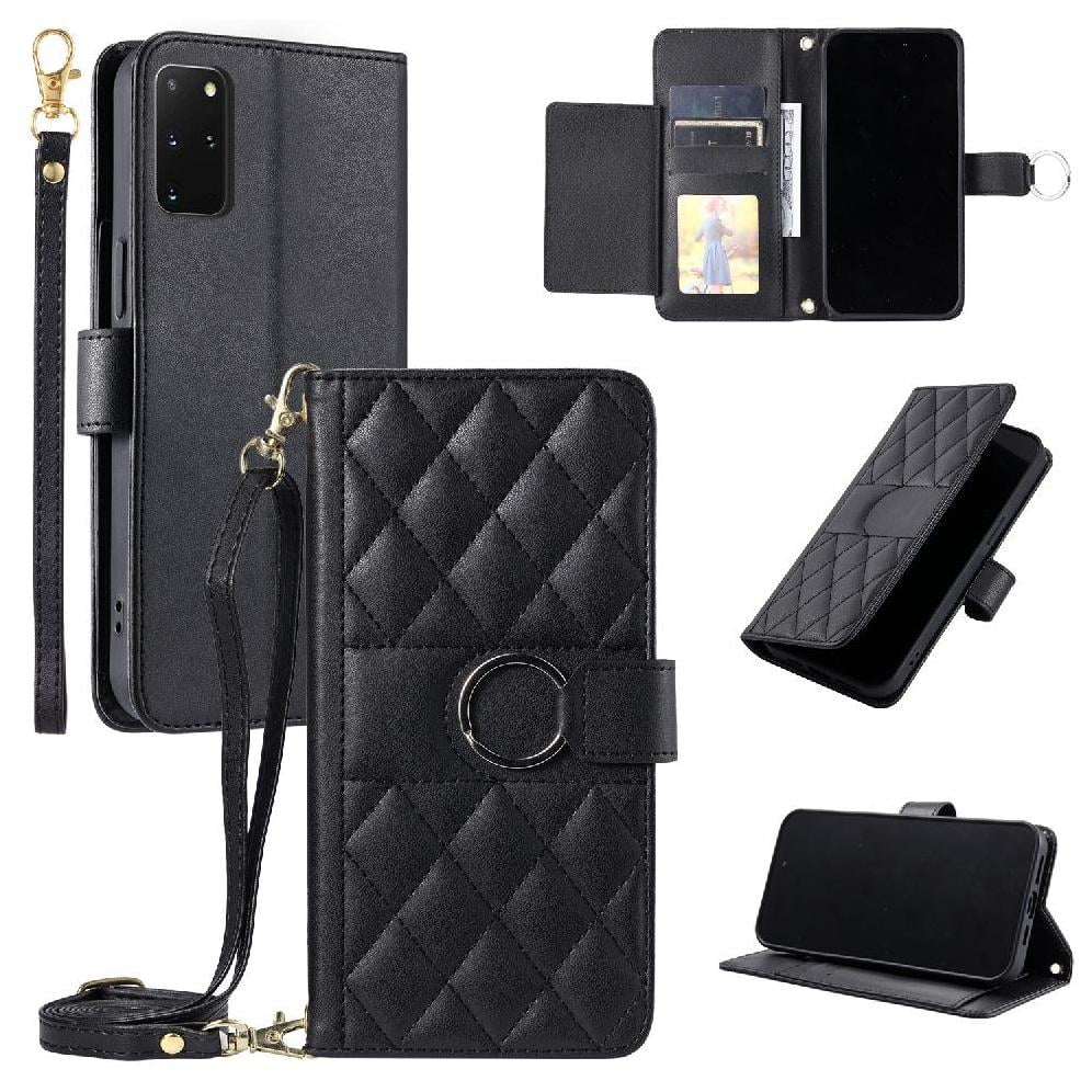 Funda Tipo Billetera Foxdock Para Samsung Galaxy S20 Plus – Tapa Abatible Con Correa Para Mujer