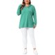 thumbnail image 2 of Agnes Orinda Tallas Grandes Ropa de Halloween Blusas para Mujeres Camisetas de Manga Larga con Cuello en V Botón Otoño Jersey Camisa Suelta Blusa 1X Verde, 2 of 6