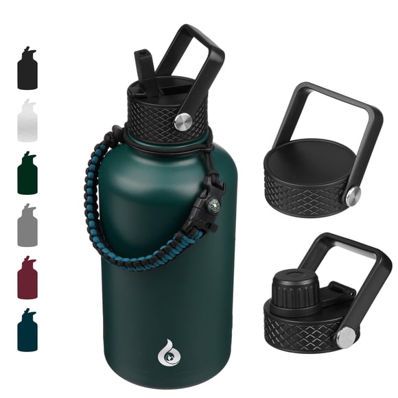 Botella de agua BJPKPK de acero inoxidable aislada de 1,9 L