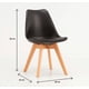 thumbnail image 3 of Comedor Mesa Rectangular Tulip 120x80 Negra + 6 Sillas Tulip Negra, 3 of 3