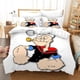 thumbnail image 1 of Popeye The Sailor White Quilt Duvet Cover Set Bedding Bedclothes 3-Piece Bedding Set, 1 of 4