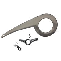 Magideal - Película Protectora De Cadena 32T 34T 36T 38T Cubierta Protectora De Cadena Para Ciclismo , Claramente Negro + Hebilla Claramente Negro+Hebilla