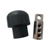 Magideal - Juego De Fijación De Tapón De Bolas De Cable Para Máquina De Polea De Gimnasio Accesorios De Cable De Máquina De Gimnasio Terminales Piezas De Equipo A