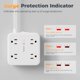 thumbnail image 4 of Regleta TESSAN 4,6 m con 8 tomas y 4 puertos USB – 2100 J, 4 of 9