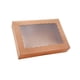 thumbnail image 1 of Cajas para panadería Tcoivs, paquete de 20 unidades, con ventana, 30,5 x 20,5 x 6,4 cm (color marrón), 1 of 6