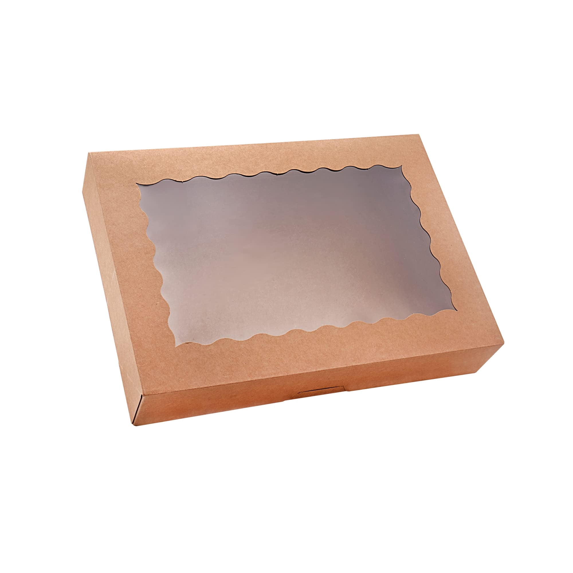 Cajas Para Panadería Tcoivs, Paquete De 20 Unidades, Con Ventana, 30,5 X 20,5 X 6,4 Cm (color Marrón)