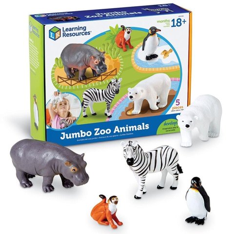 Learning Resources - Recursos De Aprendizaje Sobre Juguetes Jumbo Zoo Animals