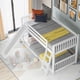 thumbnail image 2 of Twin over Twin Bunk Bed with Convertible Slide and Ladder, White(Old SKU SM000213), 2 of 3