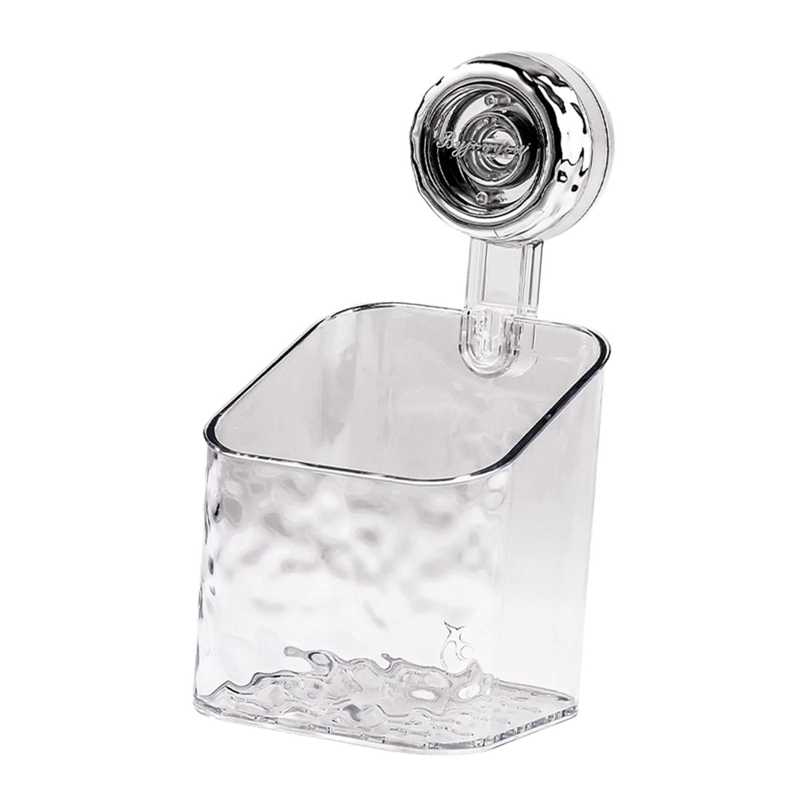 Magideal - Carrito De Ducha Con Ventosa, Estante De Ducha Para Baño, Ligero, Moderno, Extraíble, Multifuncional Con Orificios De Drenaje, Organizador De Ducha Blanco