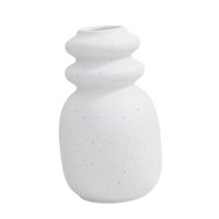 Magideal - Floreros Nórdicos Floreros De Arte Decorativo Florero De Flores Secas Regalo De Inauguración Florero De Cerámica Para La Boda Centros De Mesa Para El Blanco