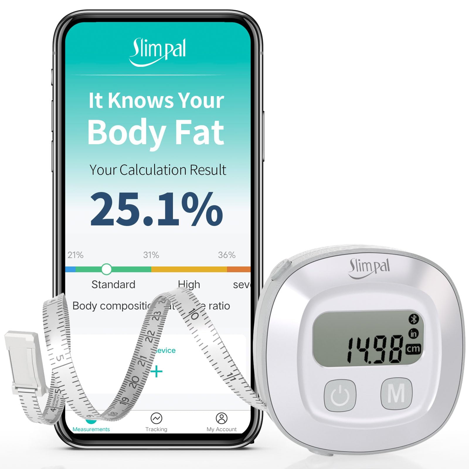 Cinta Métrica Smart Body Slimpal Smart Aprobada Por La Fsa Hsa