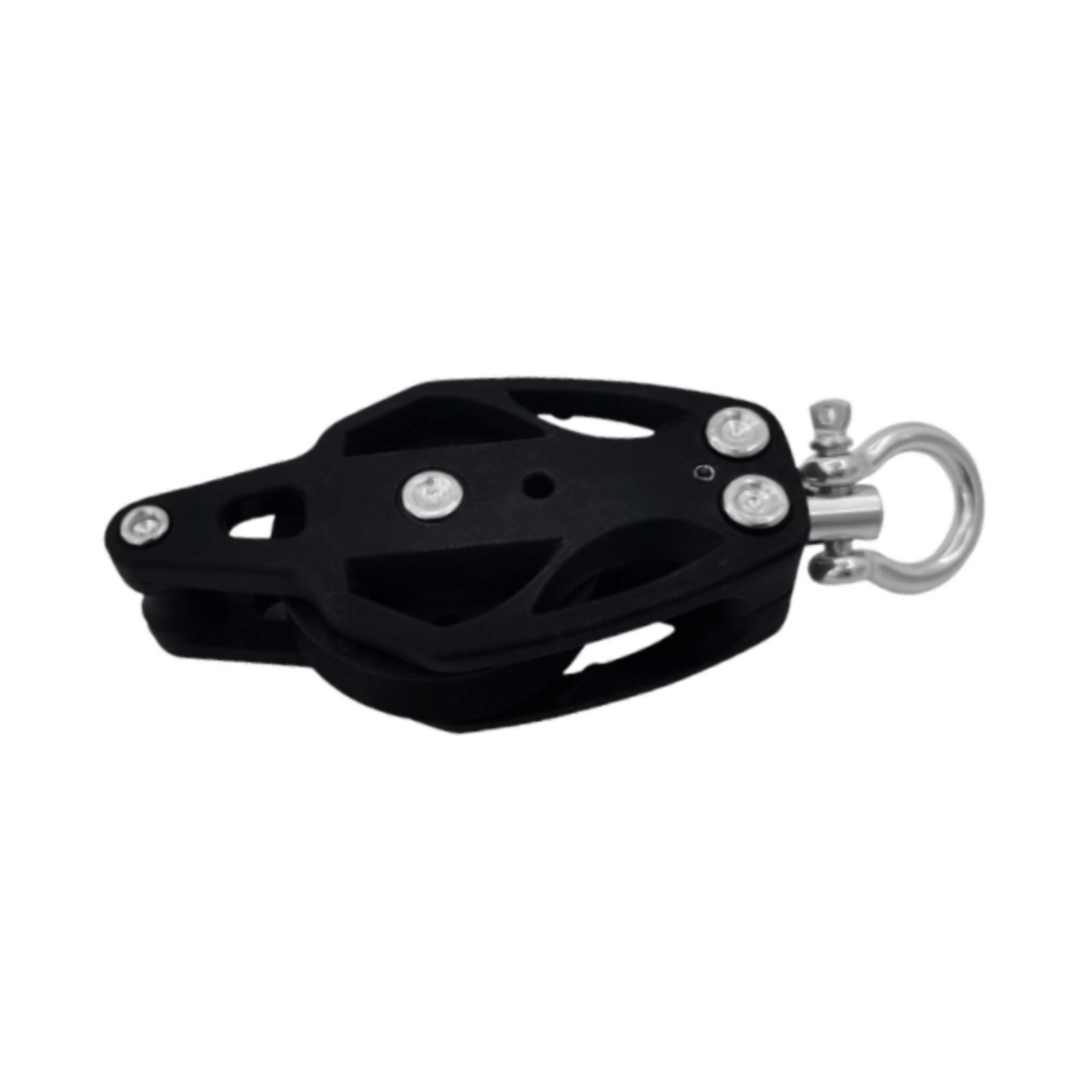 Ioensy - Polea De Elevación Con Cojinetes Lisos, Bloque De Polea Para Aparejo De Cubierta Para Yate, Barco, Kayak, 72 Mm X 35 Mm