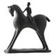 thumbnail image 2 of Escultura Abstracta De Caballo, Adorno De Mesa Para Estantería De Oficina, Color Negro, 2 of 5