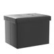 thumbnail image 4 of Taburete plegable con reposapiés, estilo otomano, de piel, AmasSmile, 4 of 8