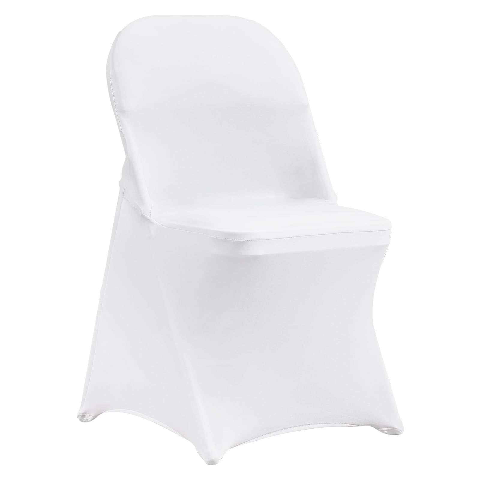 Fundas Para Sillas Vevor De Elastano Elástico, Plegables, Blancas (50 Unidades)