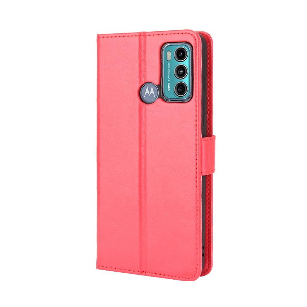 Foxdock - Funda Tipo Libro Para Motorola Moto G60, Cartera Todo‑en‑uno, Funda Multifuncional Con Tarjetero Y Correa De Muñeca Desmontable