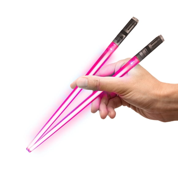 Chopsticks Chop Sabers Light Up, 1 par de espadas láser, color rosa