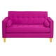 thumbnail image 1 of Sofa Retro 3 Cuerpos Felpa 04 Fucsia, 1 of 5