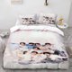 thumbnail image 1 of Korean Boy Group Photo Themed Bedding Set Soft and Comfortable All-Season Duvet Cover and Pillowcase Set Ideal for Home and Bedroom Guest Room, 1 of 1