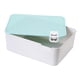 thumbnail image 1 of Caja De Almacenamiento De Ropa Interior, Organizador De Cajones De PP, Armario Apilable, Tapa Azul, 1 of 5