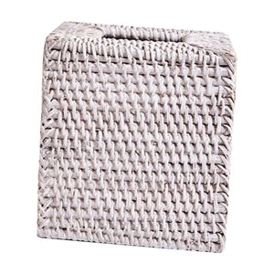 Bothyi - Dispensador De Servilletas, Cubierta De Caja De Pañuelos De Estilos Retro Para Sala De Estar, Baño, Blanco