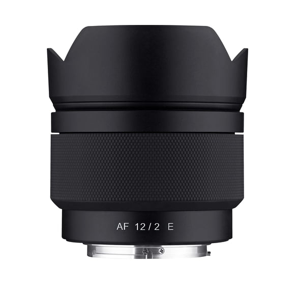 Lente Samyang 12 mm F2.0 AF para Sony E, sellado contra la intemperie