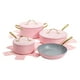 thumbnail image 1 of Juego de utensilios de cocina Paris Hilton Iconic Antiadherente de 10 piezas, color rosa, 1 of 3
