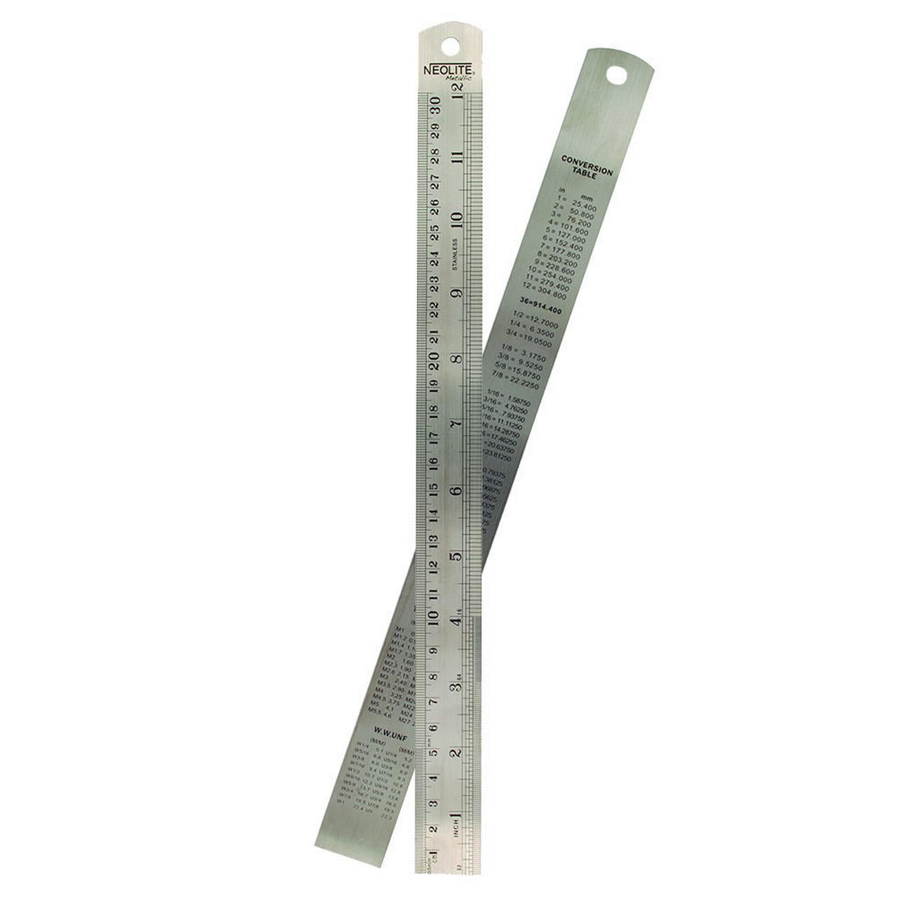 Regla Metalica 30 Cm None Neolite