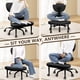 thumbnail image 4 of Silla de Oficina AtHope para Sentarse con Piernas Cruzadas, Altura Ajustable, Negra, 4 of 9