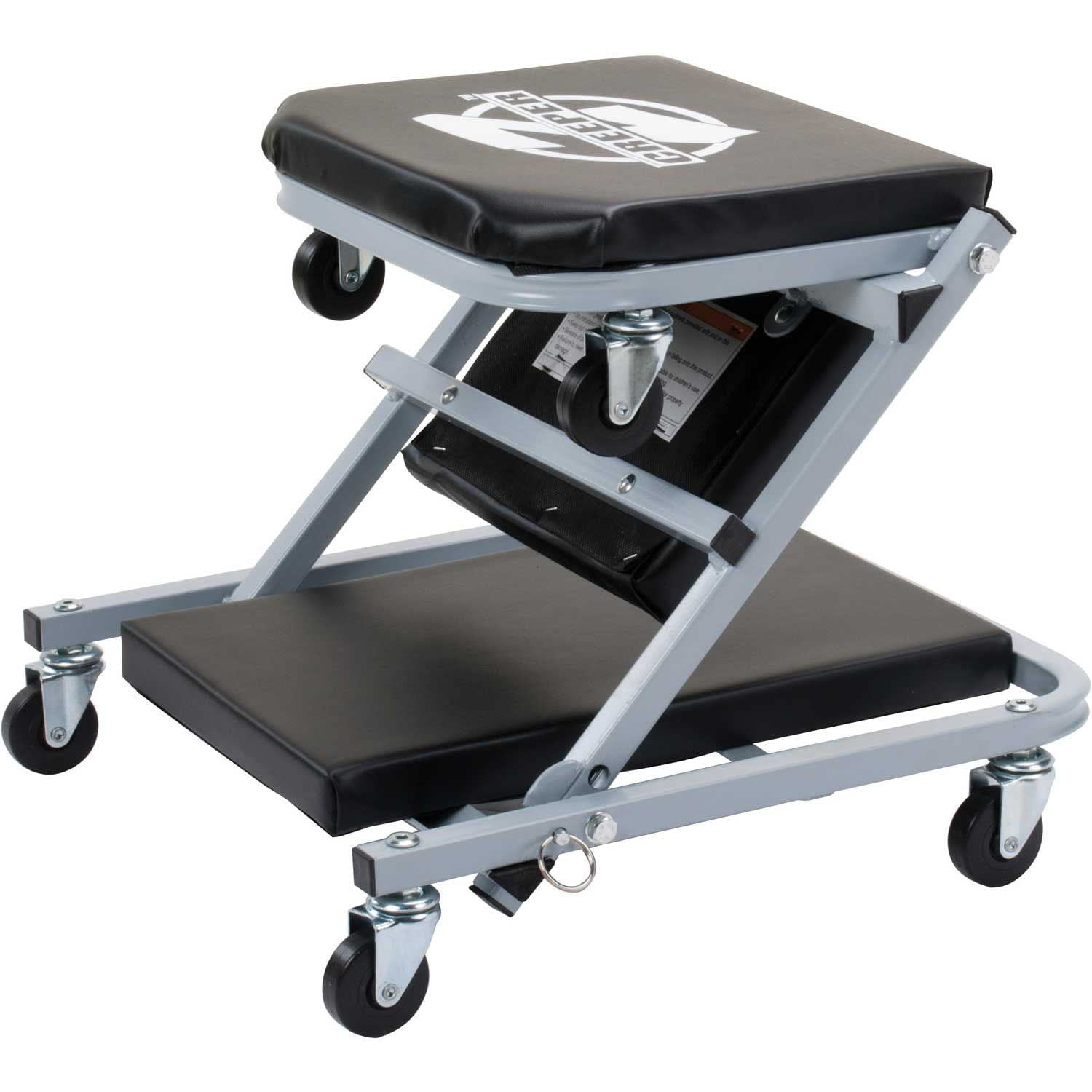 Asiento Z-creeper Pro-lift C-2036d Gris 36 Negro De 136 Kg De Capacidad